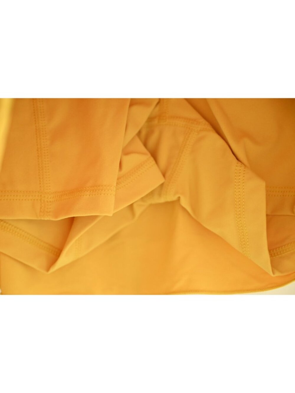 NEW JoyLab Tiered Active Skort Built-In Shorts Ruched Side Yellow Gold Size M - Picture 5 of 8